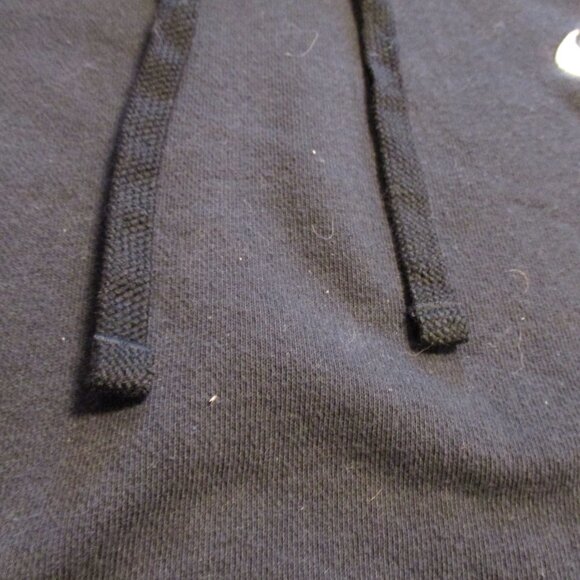 Nike Vintage White Tag Woman Small Petite Black White Swoosh Pullover Hoodie - Picture 4 of 9